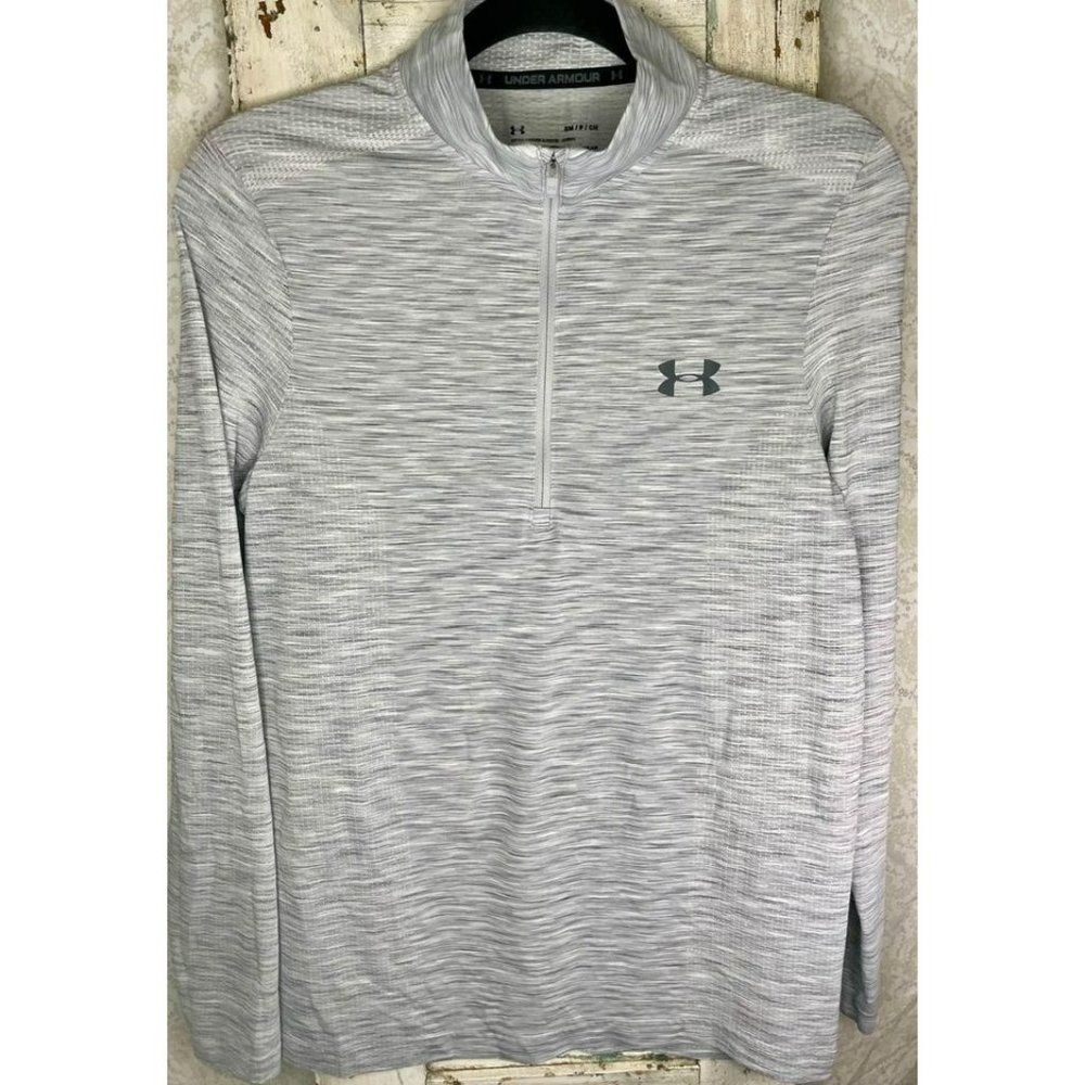 Under Armour Shirt Heat Gear 1/4 Zip Woman’s Small Fitted New!